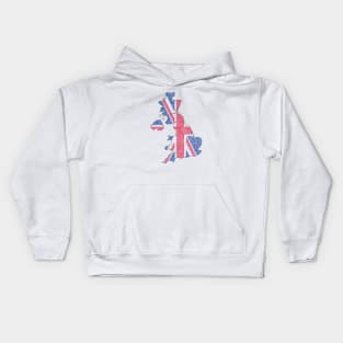 UK Flag Map Kids Hoodie